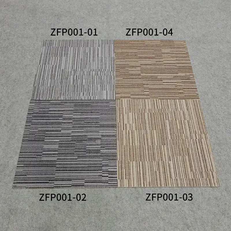 Nylon Printed Carpet Tile With Pvc Backing